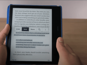 Making Notes On Kindle