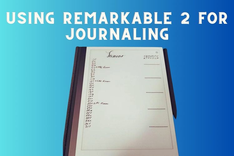 Using remarkable 2 for journaling (3)