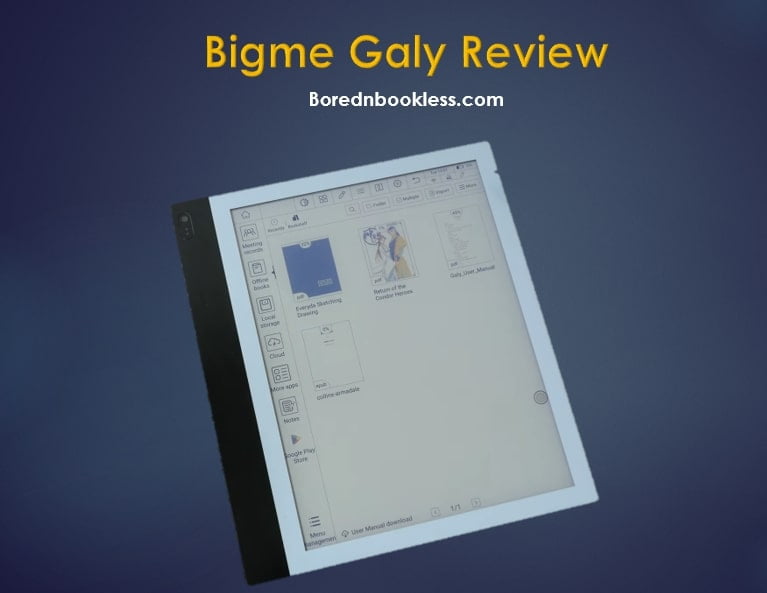 Bigme Galy Review - Color E Ink Reader