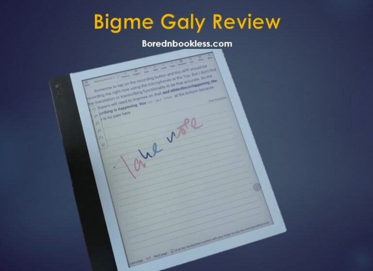 Bigme Galy Review - Color E Ink Reader