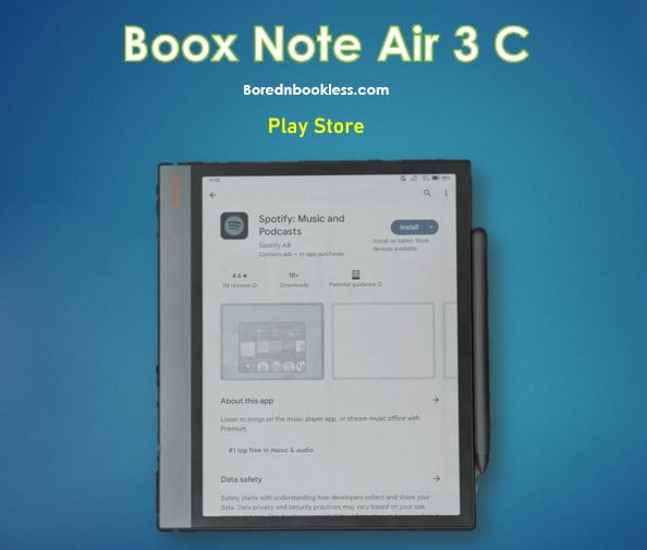 Boox Note Air 3C​ Play store