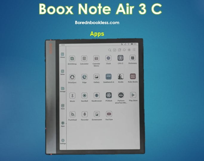 Boox Note Air 3C​ Apps