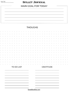 Bullet journal Template for reMarkable 2