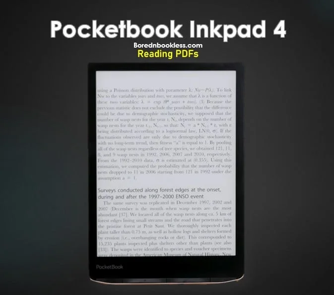 Pocketbook InkPad 4: A Comprehensive Review BorednBookless