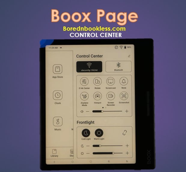 Boox Page Control Center