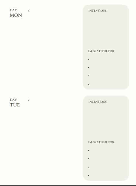 Weekly Planner Template for Supernote A5x