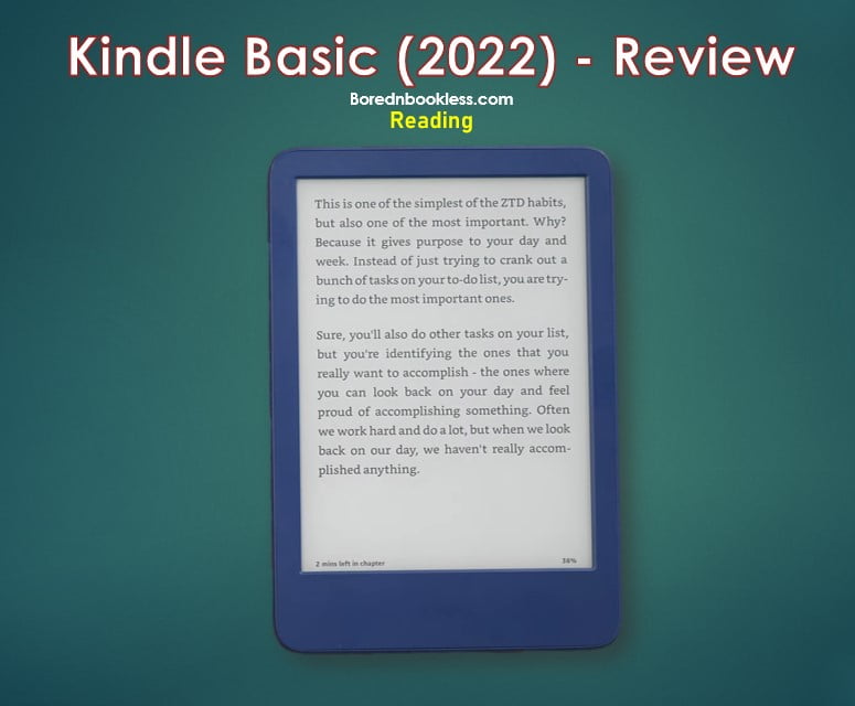 Kindle Basic 2022 Reading