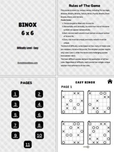 Binox Puzzle Template for reMarkable 2​