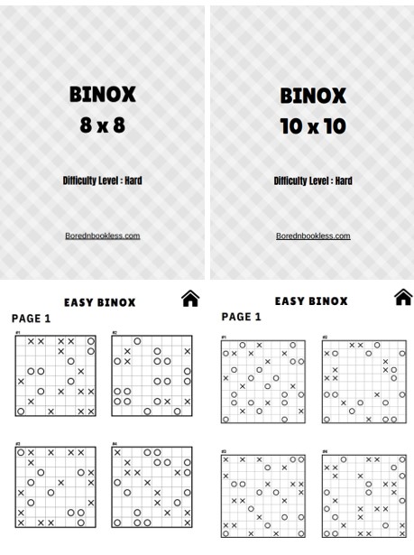 Binox Puzzle Template for Kindle Scribe​