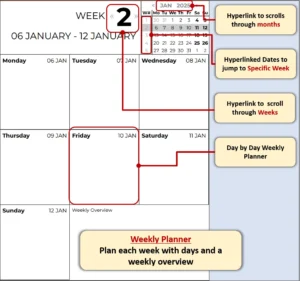 Calendar Template for Kindle Scribe