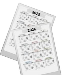 Calendar Template for reMarkable Paper Pro