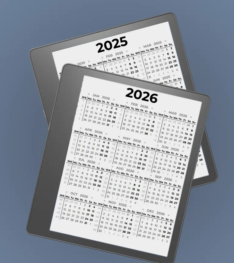 Calendar for Kindle Scribe