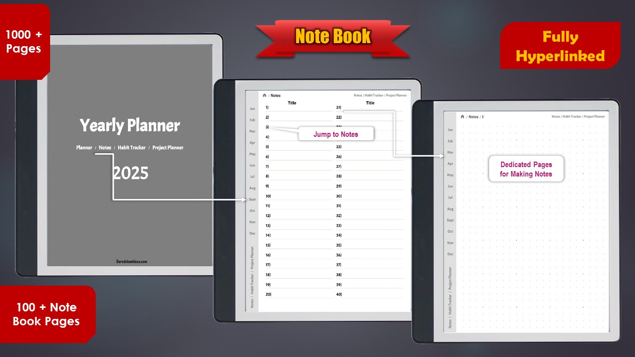 Digital Notebook for Kindle Scribe